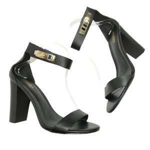 Charles by Charles David Black Leather Jana Sandals Size 9.5